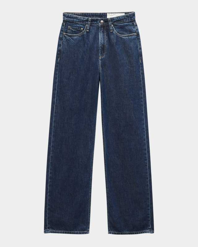 Featherweight Logan Mid-Rise Wide-Leg Jeans